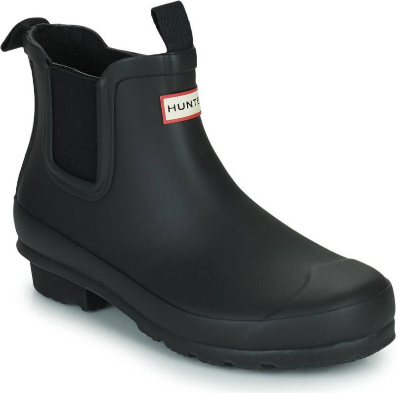 Hunter Boots Kid's Original Chelsea Rubberlaarzen grijs zwart