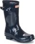 Hunter Boots Women's Original Short Gloss Rubberlaarzen blauw - Thumbnail 2