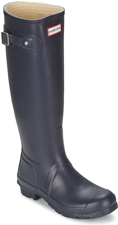 Hunter Boots Women's Original Tall Rubberlaarzen zwart blauw - Foto 12