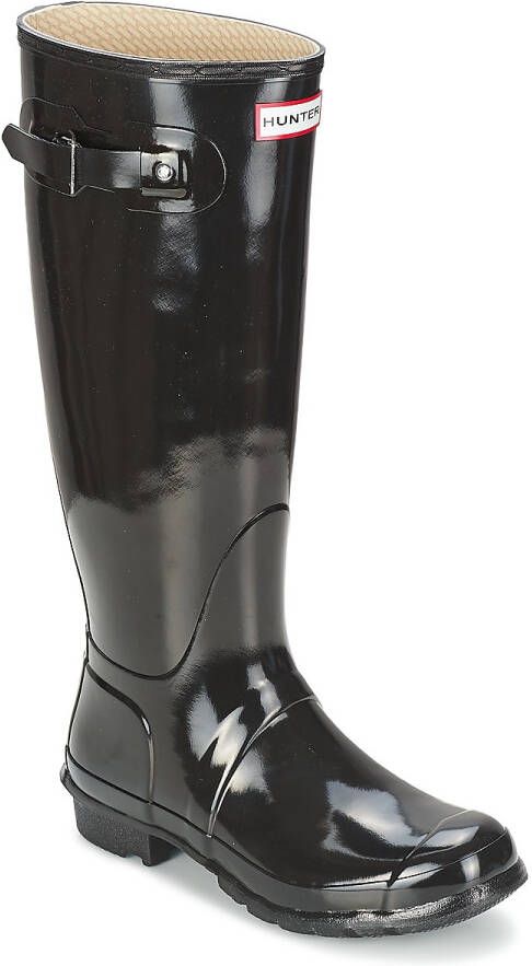Hunter Boots & laarzen Womens Original Tall Gloss Boot Black in zwart - Foto 7