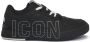 Icon Denim Zwarte Maxi Logo Sneaker Black Heren - Thumbnail 2
