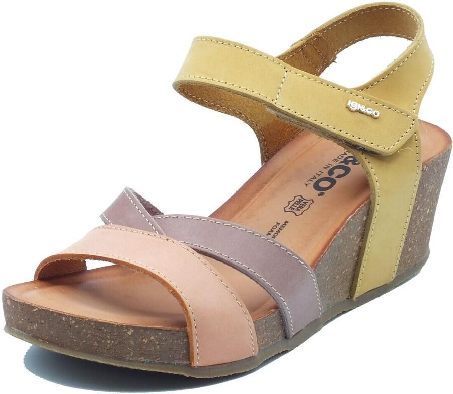 IGI&Co Sandalen met sleehak IgI&CO 1199233 Nabuk