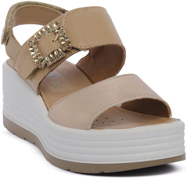 IGI&Co Sandalen met sleehak IgI&CO CHAMPAGNE CLEA