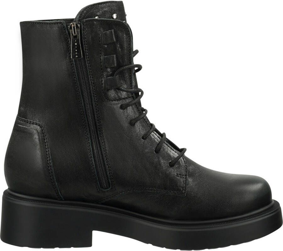 IGI&Co Veterlaarsje in metallic zwart Black Dames