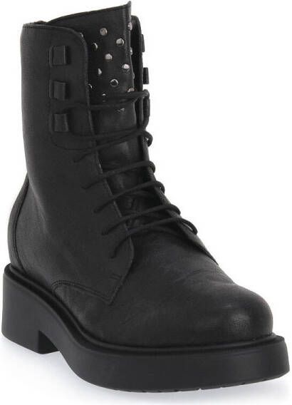 IGI&Co Veterlaarsje in metallic zwart Black Dames