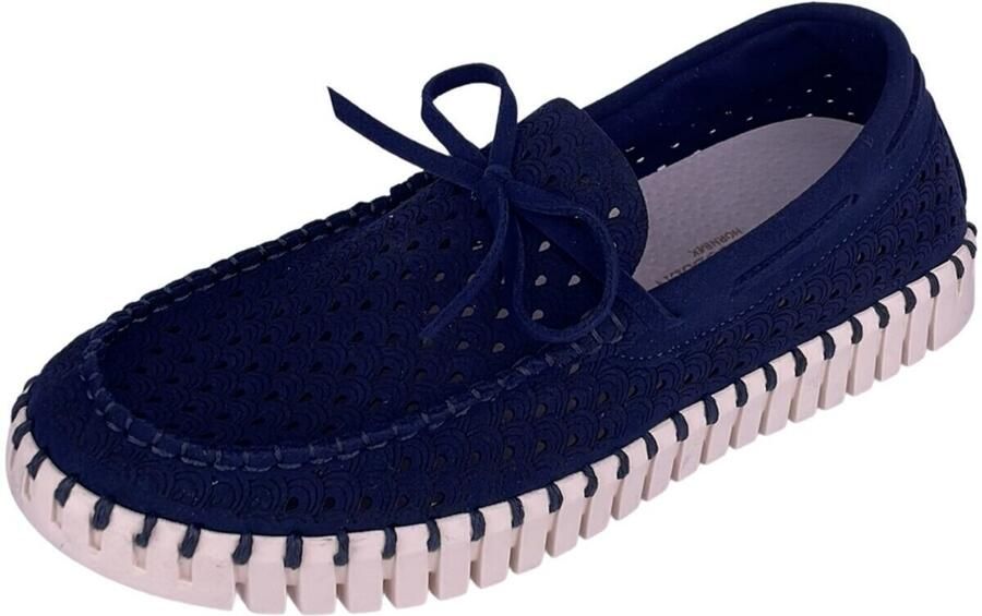 Ilse Jacobsen -Dames blauw donker ballerina's & mocassins - Foto 2