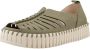 Ilse Jacobsen Instapsandalen TULIP9376 beige zool 410 Army - Thumbnail 5