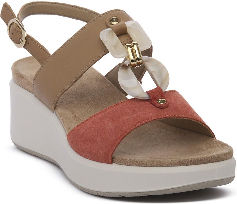 IMAC Sandalen met sleehak CATERINA ARANCIONE