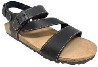 Interbios Platte sandalen Sandalia caballero INTER BIOS 9557 marron