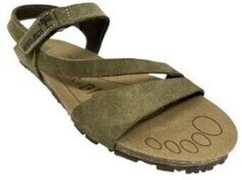 Interbios Platte sandalen Sandalia señora INTER BIOS 1001 respetuoso kaki