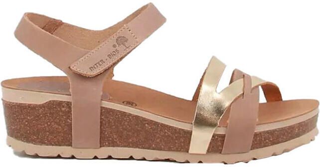 Interbios Sandalen met sleehak 5803
