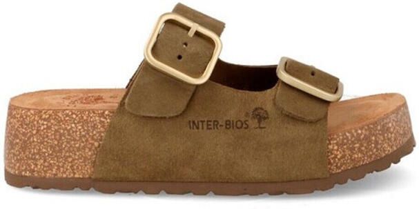 Interbios Sandalen met sleehak MANDEN 2007S