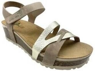 Interbios Sandalen met sleehak Sandalia señora INTER BIOS 5803 taupe