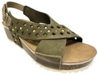 Interbios Sandalen met sleehak Sandalia señora INTER BIOS 5827 kaki