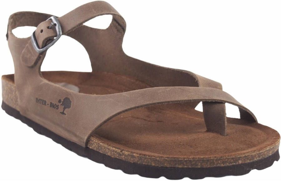 Interbios Sportschoenen Sandalia señora INTER BIOS 7164 taupe