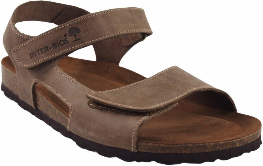 Interbios Sportschoenen Herensandalen INTER BIOS 9536 taupe