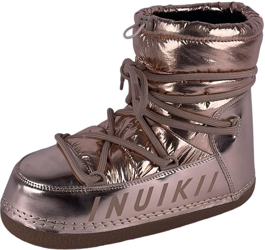 INUIKII Vachtlaarzen Dames Mountain Metallic Maat: 39 Materiaal: Textiel Kleur: Goudkleurig - Foto 8