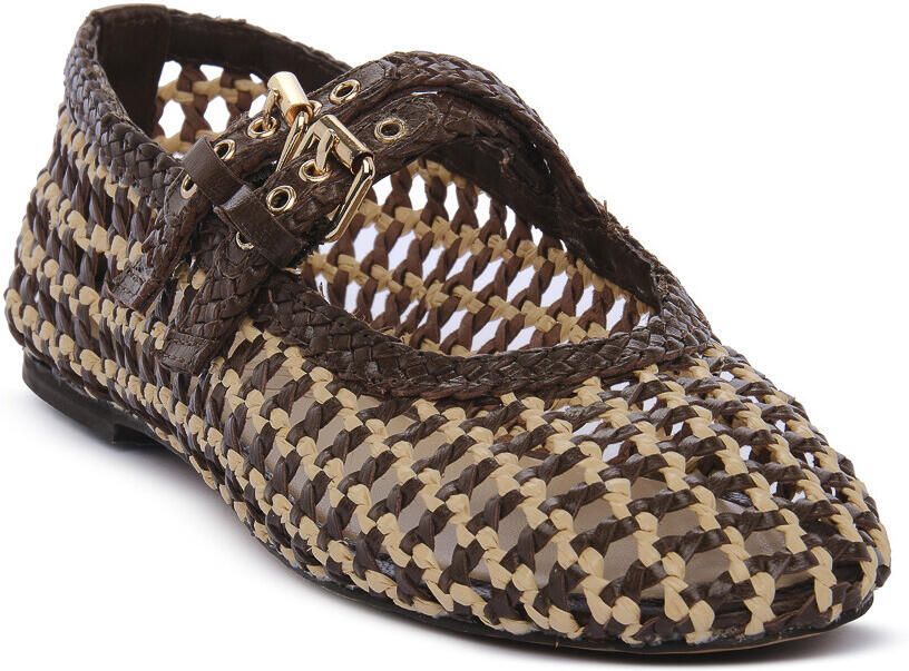 Inuovo Ballerina's DARK BROWN