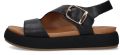 Inuovo Platte sandalen A96064 - Zwart