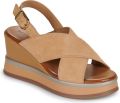 Inuovo Sandalen met sleehak B37010-COCONUT - Bruin