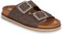 Inuovo 396027 Slippers Dames Bruin - Thumbnail 3