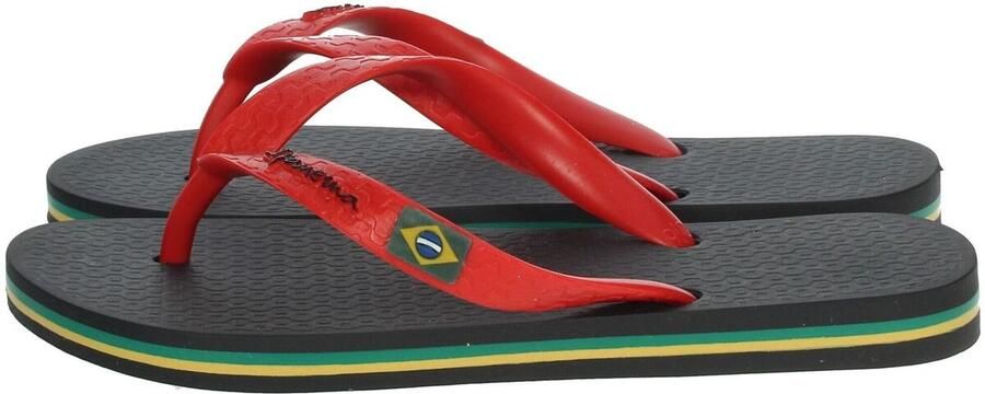 Ipanema Classic Brasil Kids slipper voor jongens en meisjes black red - Foto 4