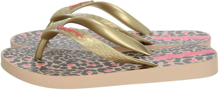 Ipanema Classic Kids teenslippers met panterprint beige