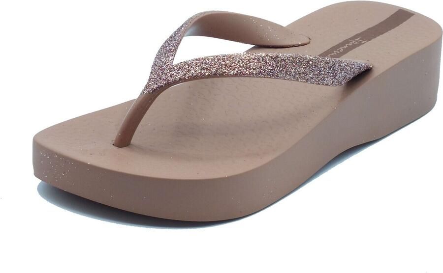 Ipanema Teenslippers 83386 Mesh Chic Plat Fem Brown