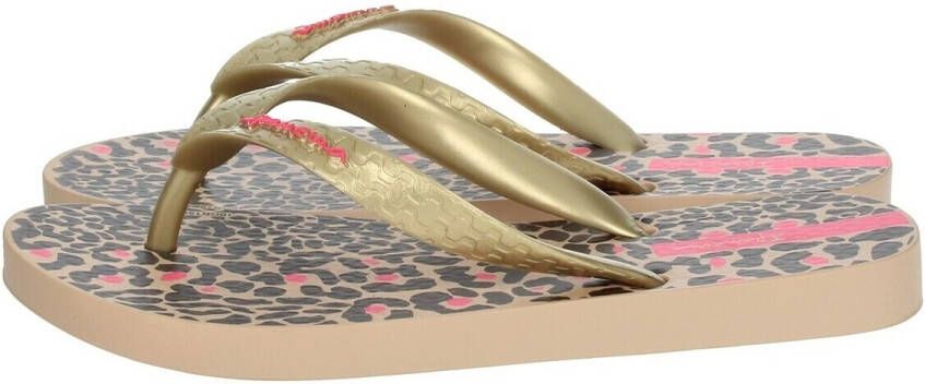 Ipanema Classic Kids teenslippers met panterprint beige
