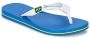 Ipanema Classic Brasil Kids Slippers Kids Blue White - Thumbnail 3