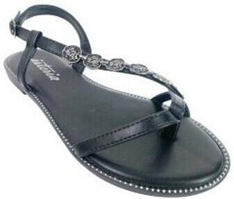 Isteria Platte sandalen Sandalia señora 1181 negro