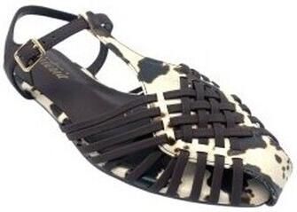 Isteria Platte sandalen Zapato señora 1089 marron