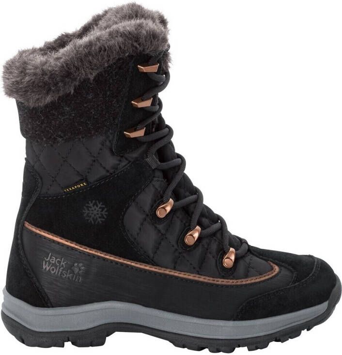 Jack Wolfskin Cold Bay Texapore High Women Waterdichte winterschoenen dames 40.5 zwart black dark grey