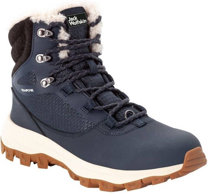 Jack Wolfskin Everquest Texapore High Women Waterdichte winterlaarzen Dames 37.5 blauw dark blue off-white