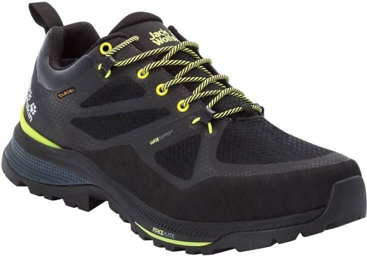 Jack Wolfskin Force Striker Texapore Low Men Waterdichte wandelschoenen Heren 44.5 zwart black lime