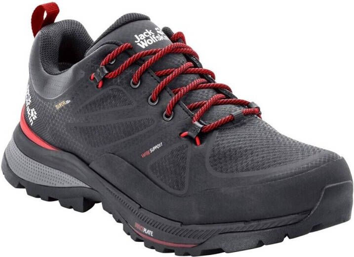 Jack Wolfskin Force Striker Texapore Low Men Waterdichte heren wandelschoenen 44.5 grijs phantom red