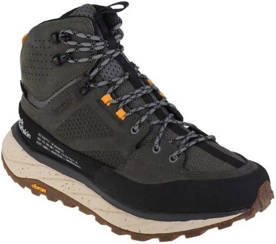 Jack Wolfskin Terraquest Texapore Mid Men Waterdichte wandelschoenen Heren gecko green