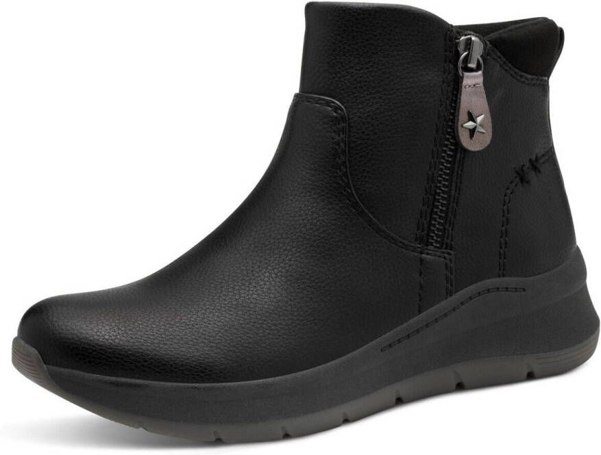 Jana Dames Enkellaarsje 25472-001 Zwart Wijdte H