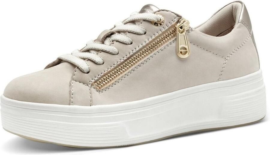 Tamaris Comfort Sneakers beige Nubuck Dames - Foto 2