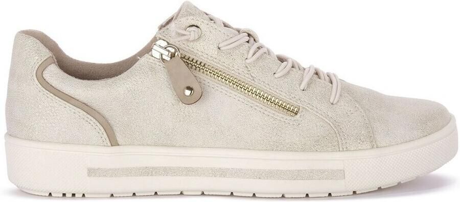 Jana Dames Sneaker 23660-949 Beige Goud Wijdte H - Foto 2