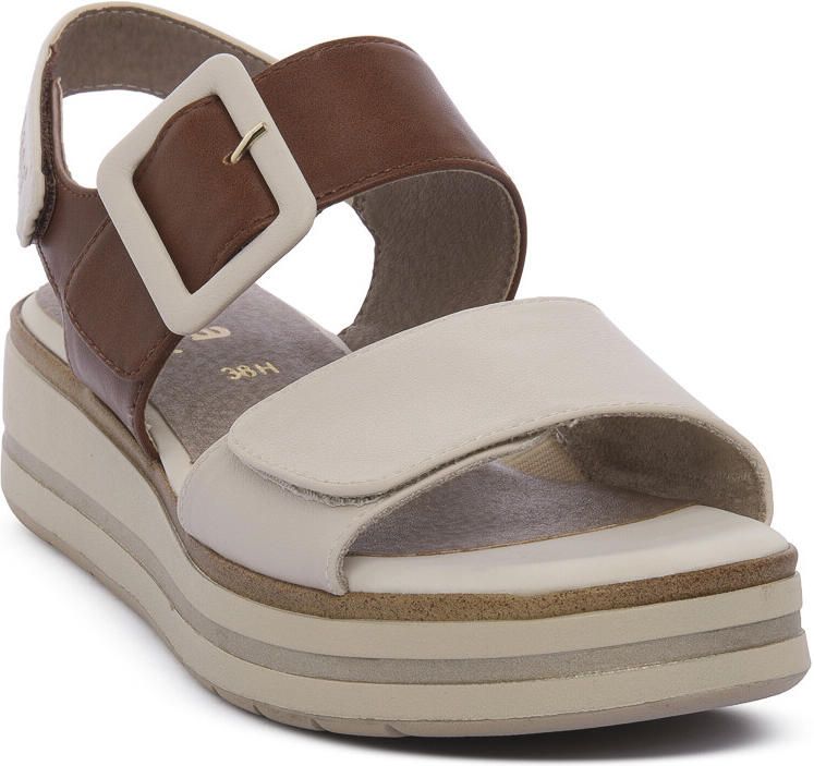 Jana Sandalen met sleehak BEIGE