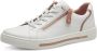 Jana Dames Sneaker 23660-152 Wit Rosegoud Wijdte H - Thumbnail 4