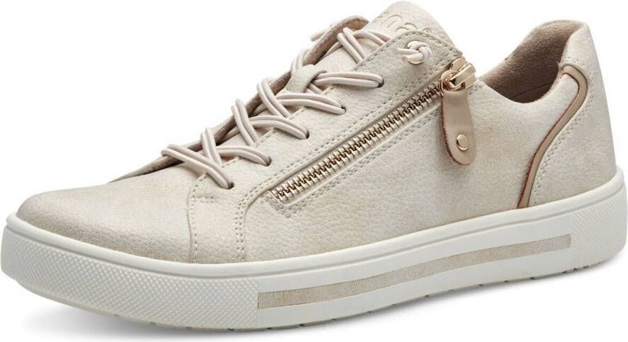 Jana Dames Sneaker 23660-949 Beige Goud Wijdte H