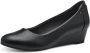 Softline dames ballerina's met sleehak zwart - Thumbnail 2