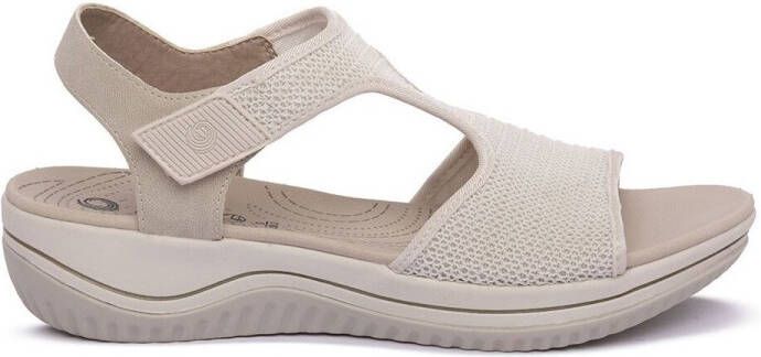 Jana Sandalen met sleehak 28772BEIGE - Foto 2