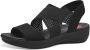 Jana Dames Sandaal 28768-001 Zwart Wijdte H - Thumbnail 4