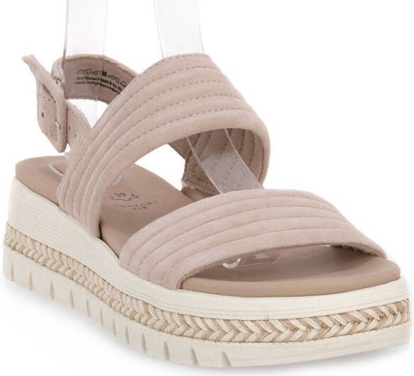Tamaris Sandalen met hak beige Leer Dames - Foto 3