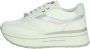 Janet & Janet Witte Sneakers met Studs en Veters White Dames - Thumbnail 2