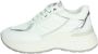 Janet & Janet Chunky Witte Leren Sneakers met Metalen Details - Thumbnail 2