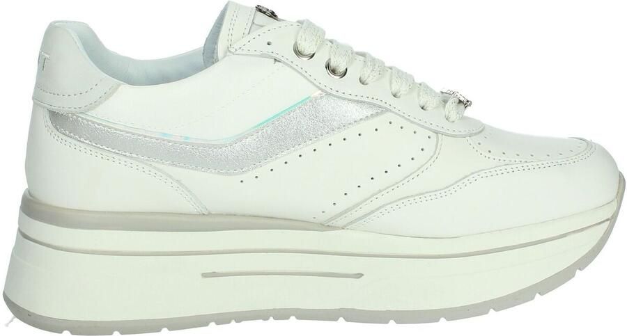 Janet & Janet Witte Sneakers met Studs en Veters White Dames - Foto 5